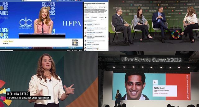 Uber elevate summit 2019 live stream and golden globe awards live stream and melinda gates and goalkeeper live stream