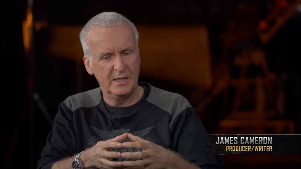 Director James Cameron talking