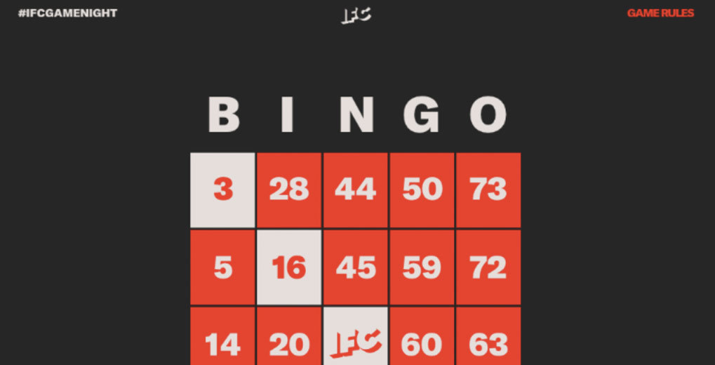 Bingo game card