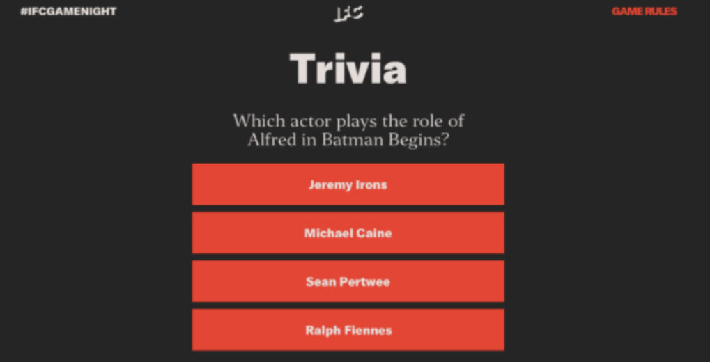 Trivia question and answers