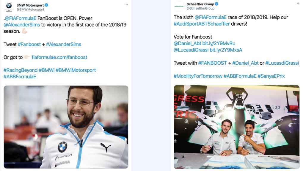 Twitter votes for drivers